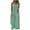 Z2-Mint Green-patriotic overalls, variant on Wiyuqeen Jumpsuits for Women Casual Baggy Cargo Overalls Sleeveless V Neck Bib Wide Leg Rompers Solid Summer Jumpers with Pockets