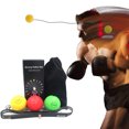 thumbnail image 1 of Boxing Reflex Ball with Silicone Fitness Headband, Boxing Training Ball Set, 1 of 8