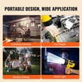 thumbnail image 6 of VEVOR Rechargeable Spotlight Flashlight, 1500 Lumens, IP67 Waterproof Handheld LED Spot Light, Super Bright Portable Searchlight with 4 Modes Detachable Lens USB Port, for Hunting Boating Camping, 6 of 9