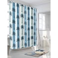 thumbnail image 3 of Shower Curtain Palm Trees Bathroom Curtains with Hooks, Waterproof Fabric Tropical Plant Coconut Blue Stripes Bath Shower Curtains Set for Bathroom Bathtubs Decor 36x72 Inch, 3 of 8