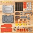 thumbnail image 6 of Richgv Kids Tool Bench Set, 155pcs Pretend Play Workbench Tool Set with Electric Drill, STEM Construction Learning Toys for Boys 3-6 Year, Toddler Toys Tool Box Gift for Boys Girls, 6 of 7