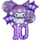 thumbnail image 3 of Kuromi-Conjunto de globos de cumpleaños para niñas, decoración de fiesta, globos con números, traje, adornos Kawaii, telón de fondo, decoración para Baby Shower, regalos, 3 of 5