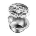 thumbnail image 1 of Juego de colador de cocina de acero inoxidable 2 en 1, accesorio multiusos, cesta de drenaje Acero inoxidable 201, 1 of 9