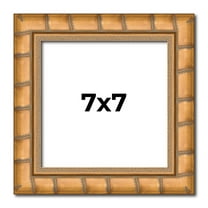 7x7 Frame Gold Real Wood Picture Frame Width 1.5 inches | Interior Frame Depth 0.5 inches | Bhutan