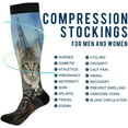 thumbnail image 4 of FREEAMG Beautiful Hummingbird Compression Socks Women Men Knee High Stockings for Sports,Running,Travel 1Pair, 4 of 7
