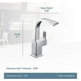 thumbnail image 2 of Moen  90 Degree Spot Resist Stainless One-Handle Bar Faucet, Spot Resist Stainless (S5170SRS), 2 of 4