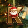 thumbnail image 3 of Rapeiae 26 Letters Christmas Tree Decoration Pendant Christmas Tree Ornaments Personalized Christmas Ornaments Christmas Decoration Xmas Tree Hanging Decor, 3 of 4