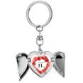 thumbnail image 1 of Corn Garland Remembrance Day UK Heart Angel Wing Key Chain Holder, 1 of 3