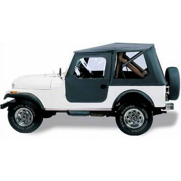 Bestop Tigertop Soft Top, Black Crush, Fits 1976-1986 Jeep CJ7, Automotive Installable Roofs
