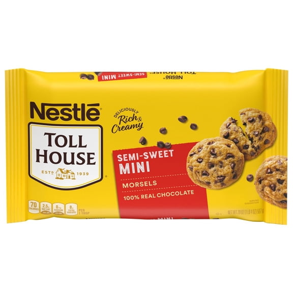 Nestle Toll House Mini Morsels Semi-Sweet Chocolate Baking Chips - 20 oz (Packaging May Vary)