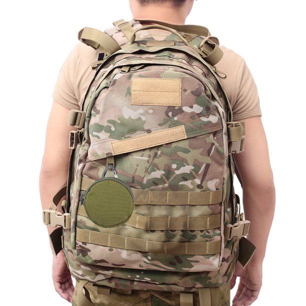 Bolsa Para Acampar Bolsa Para Acampar Camping EDC Pouch Mini Key Wallet Holder Monedero Caza Riñonera (Verde militar)