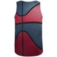 thumbnail image 2 of Championship Basketball Red & Navy Blue All Over Mens Tank Top, 2 of 2