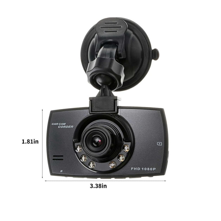Qiiburr 360 Dash Camera for Cars 24/7 Night Vision Dash Camera for Cars, Car Recorders, 720p Car Dashboard Camera with Parking Monitor, Loop Recording