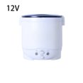 thumbnail image 2 of Youkk Car Rice Cooker Mini Cooking Tools 24V Multifunctional 1L Electric Heater Dormitory House Food Steamer Appliance Machine 12V/White 12V, 2 of 8