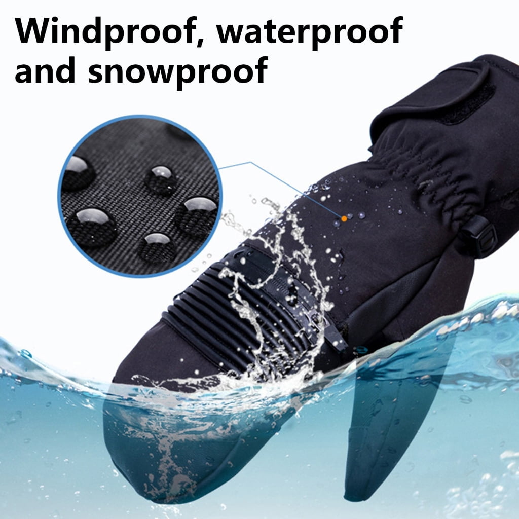 KCAHPAN Thermal Gloves for Skiing Ski Gloves Women Winter Gloves Watertight Snow Gloves