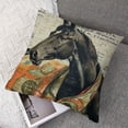 thumbnail image 7 of nygtbtfer Square Pillow Cover Decorative Throw Pillowcase, Horse White, 7 of 7