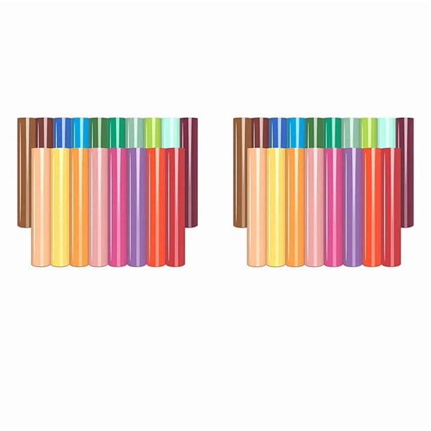Puff Vinyl Heat Transfer - 36 Hojas 12 X 10 Pulgadas 3D Puff HTV Vinilo de Transferencia de para Camisetas DIY Compatible