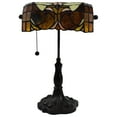 thumbnail image 2 of Tiffany Style Vintage Banker Lamp - 15" Tall, 2 of 4