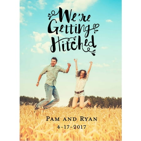 Getting Hitched Standard Wedding Invitation Getting Hitched Standard Wedding Invitation