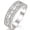 Moissanite White, variant on Newshe Jewellery Wedding Band for Women 925 Sterling Silver Eternity Ring Round White 1.13ct AAAAA Cz Size 7