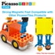 thumbnail image 5 of Juego de figuras magnéticas PicassoTiles Vehicle and Action, 5 unidades, 5 of 9