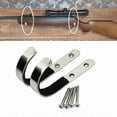 thumbnail image 1 of Tactical 1Pair Gun Wall Mount Storage Rack J-Hook Rifle Shotgun Hangers Set Anti-Scratch Stainless Steel Gun Rack Holder, 1 of 5