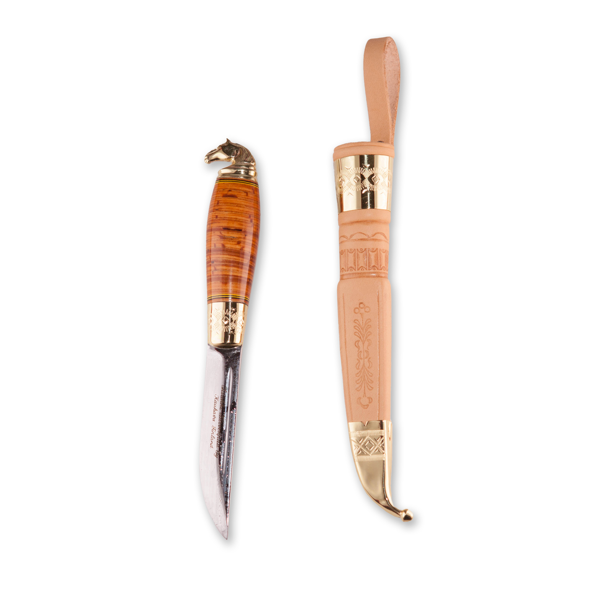 Jarvenpaa 2156 Kauhava horse head knife from Finland