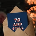 thumbnail image 3 of Artery8 Still Fit at 70 Year Old Milestone Bold Blue 70th For Him Birthday Card, 3 of 3