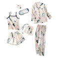 thumbnail image 4 of Juego de camisón 7pcs / set Ropa de dormir impresa con pantalones cortos de chaleco Conjunto de pijamas de mujer Lady Home Wear, M Inevent AP000846-01, 4 of 7