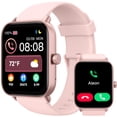 thumbnail image 1 of Reloj inteligente TOOBUR Alexa integrado para mujer IP68 rosa, 1 of 7
