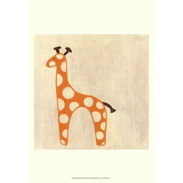 Old World Prints OWP43762D Les Meilleures Amies - Affiche de Girafe Imprimée par Chariklia Zarris -13 x 19