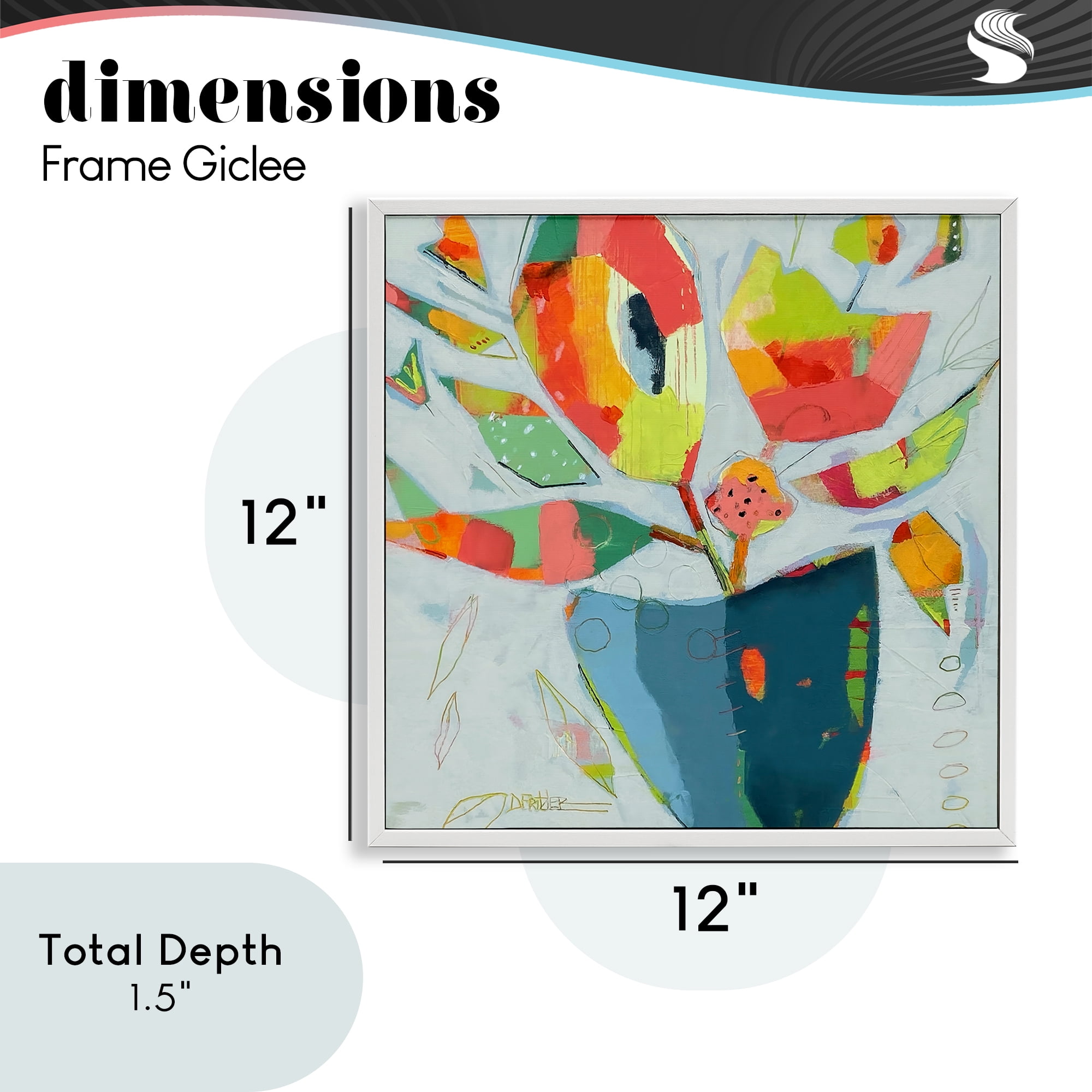 Getting My Groove On White Framed Giclee Art, design by Dianna Fritzler