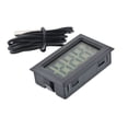 thumbnail image 2 of (6 uds negro) Mini termómetro Digital LCD temperatura con sensor de sonda de temperatura probador para refrigerador congelador acuario, 2 of 5