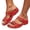 Red, variant on Women's Orthopedic Slide Sandals Open Toe Comfort Walking Sandals Arch Support Casual Summer Slip On Shoes