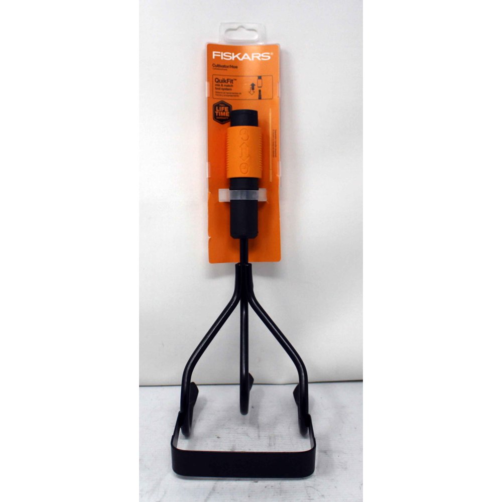 Fiskars QuickFit Cultivator/Hoe Tool Black 1 Count