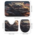 thumbnail image 3 of Animal Guardian America 4 Piece Shower Curtain Sets, with Non-Slip Rugs, Toilet Lid Cover And Bath Mat, for Bathroom Decor Set, 3 of 8