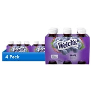 (4 pack) Welch's Grape Juice Drink, 10 fl oz On-the-Go Bottle (Pack of 6)