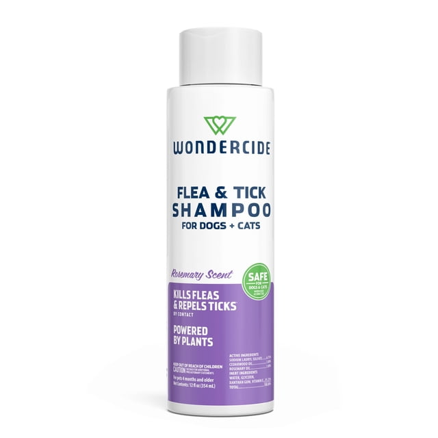 Shampoo Wondercide natural con aceites contra pulgas y garrapatas 354 ml