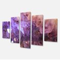 thumbnail image 2 of Géode d'Améthyste Naturelle Blanche Violette - Grande Œuvre d'Art sur Toile Abstraite, 2 of 3
