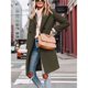 thumbnail image 4 of Abrigo de Invierno para Mujer, Estilo Casual, con Solapa de Muesca y Botonadura Sencilla Verde L, 4 of 10