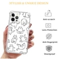 thumbnail image 2 of Yoga Cats Case for iPhone 12 Pro,Aesthetic Art Design Pattern TPU Shock-proof Cover Case, 2 of 4
