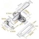 thumbnail image 2 of High and low pin lock Anti-theft door lock Door lock Old-fashioned buckle lock, 2 of 5