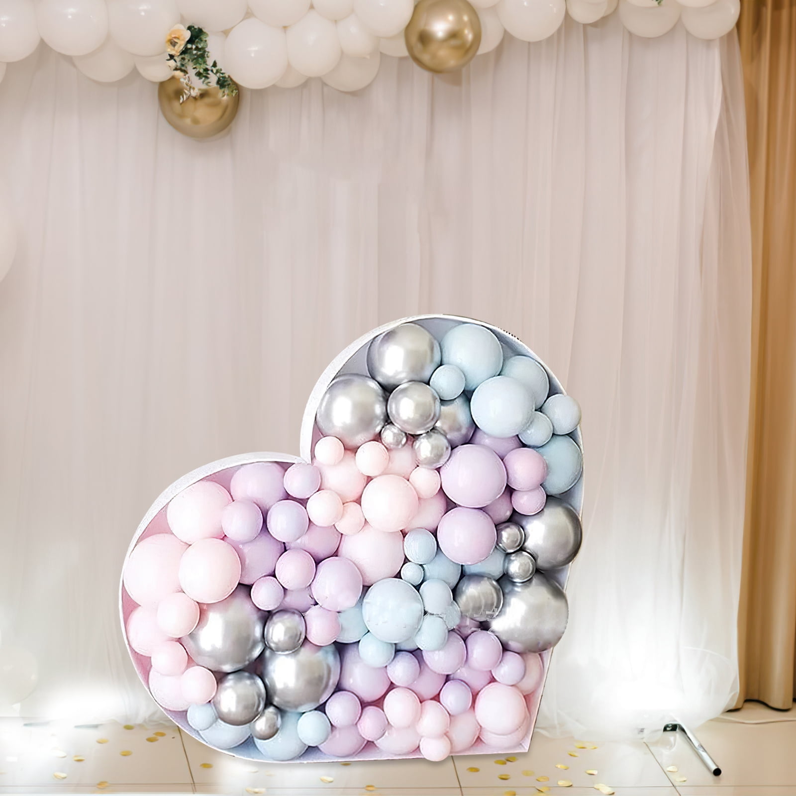 Heart Shape Party Balloon Frame Birthday Party Decoration Balloon Box Container
