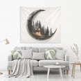 thumbnail image 2 of Yayeee Tapestry Wall Hanging for Bedroom 80" x 60" Living Room Home Wall Art Decor, Moon House, 2 of 7