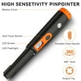 thumbnail image 3 of Fully Waterproof Metal Detector Pinpointer for Adults & Kids, 360° Detection Handheld Treasure Hunting Tool with LCD Screen, 3 Modes – Perfect Gift for Adventurers, 3 of 7