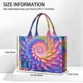 thumbnail image 3 of Large Capacity Tote Bag,Colorful Tie Dye Spiral - Floral Pattern Handbag Fashion Luxury Tote Bag,15.7"x13"x 5.1" Inches,Laptop Compatible, 3 of 5