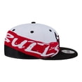 thumbnail image 6 of New Era  White/Black Chicago Bulls Swept 9FIFTY Snapback Hat, 6 of 7