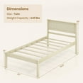 thumbnail image 3 of Costway Lit Plateforme en Bois Format Simple avec Tête de Lit Base de Matelas Naturel, 3 of 9