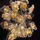 thumbnail image 2 of Guirnalda de luces de hadas con forma de abeja de miel, luces de hadas brillantes duraderas hechas a mano para decoración interior y exterior, 8 modos con control remoto (10 pies), 2 of 5