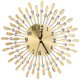 thumbnail image 1 of 15inch 3D Large Wall Clock Shiny Rhinestone Sun Style Modern Living Room Decor (Golden), 1 of 5